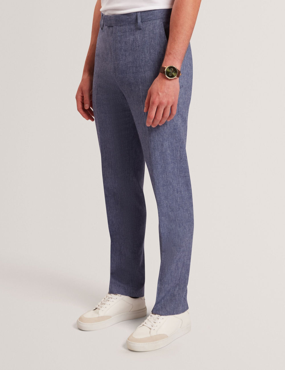 Men GIVRANT Tailored Linen Blend Slim Fit Pants - Ted Baker