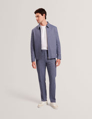 Men GIVRANT Tailored Linen Blend Slim Fit Pants - Ted Baker