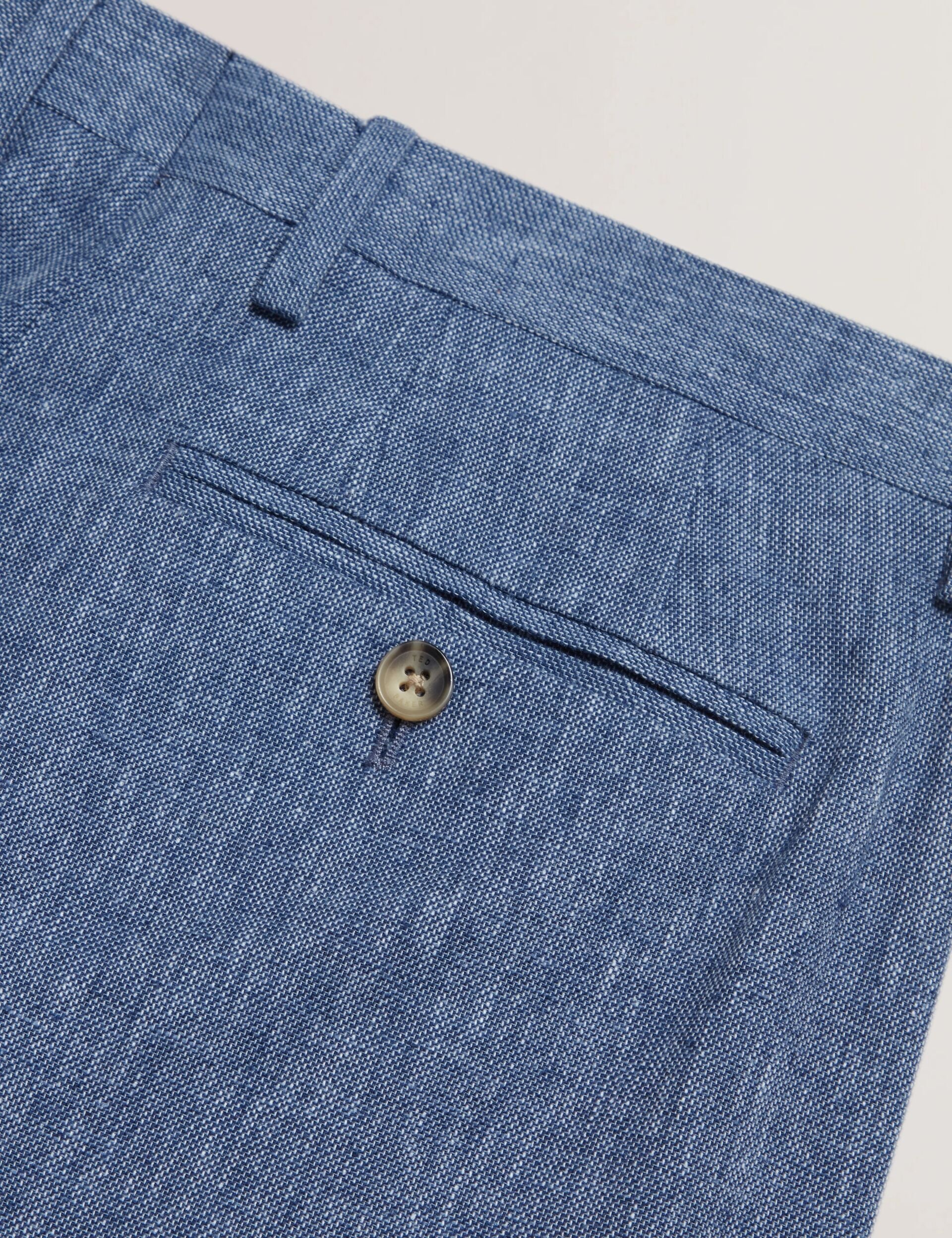 Men GIVRANT Tailored Linen Blend Slim Fit Pants - Ted Baker