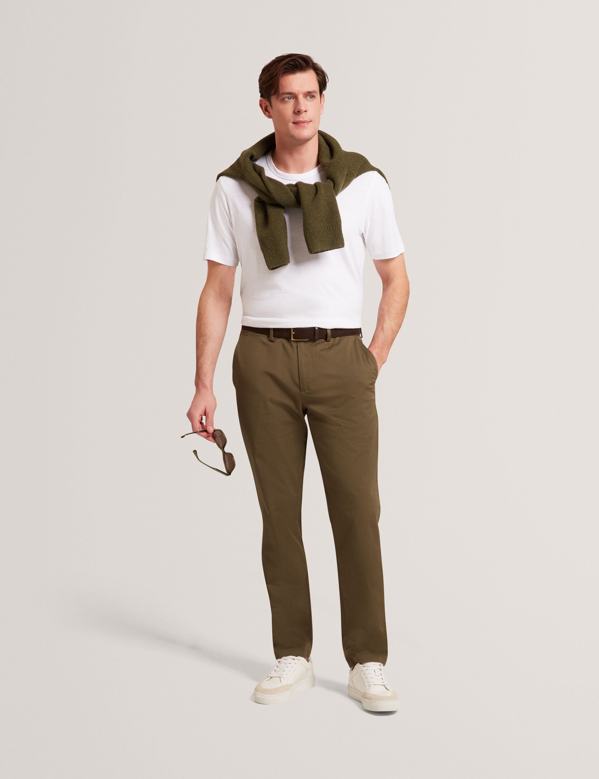 Men HOWETON Slim Fit Stretch Cotton Chinos - Ted Baker