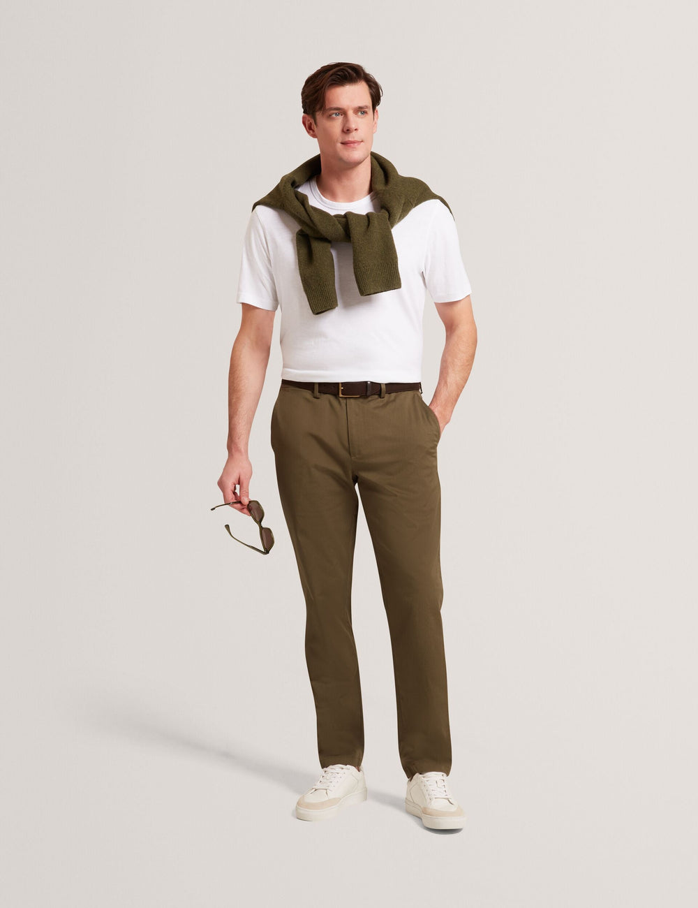 Men HOWETON Slim Fit Stretch Cotton Chinos - Ted Baker