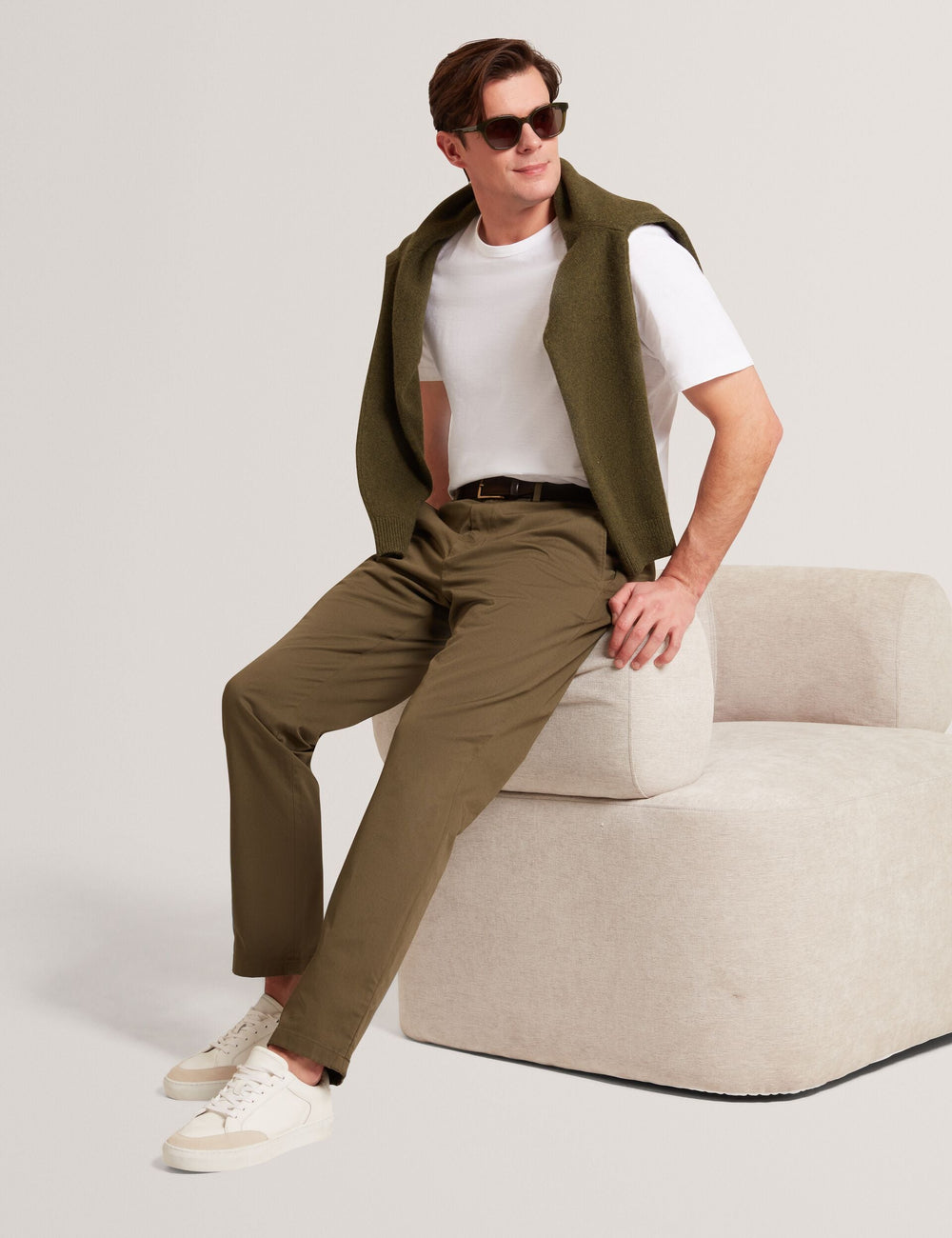 Men HOWETON Slim Fit Stretch Cotton Chinos - Ted Baker