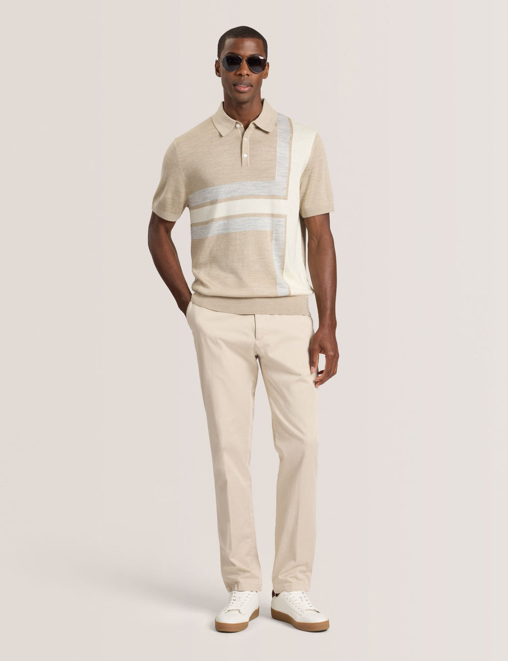 Men HEAVY TWILL CHINO - Oxford Tan - Ted Baker
