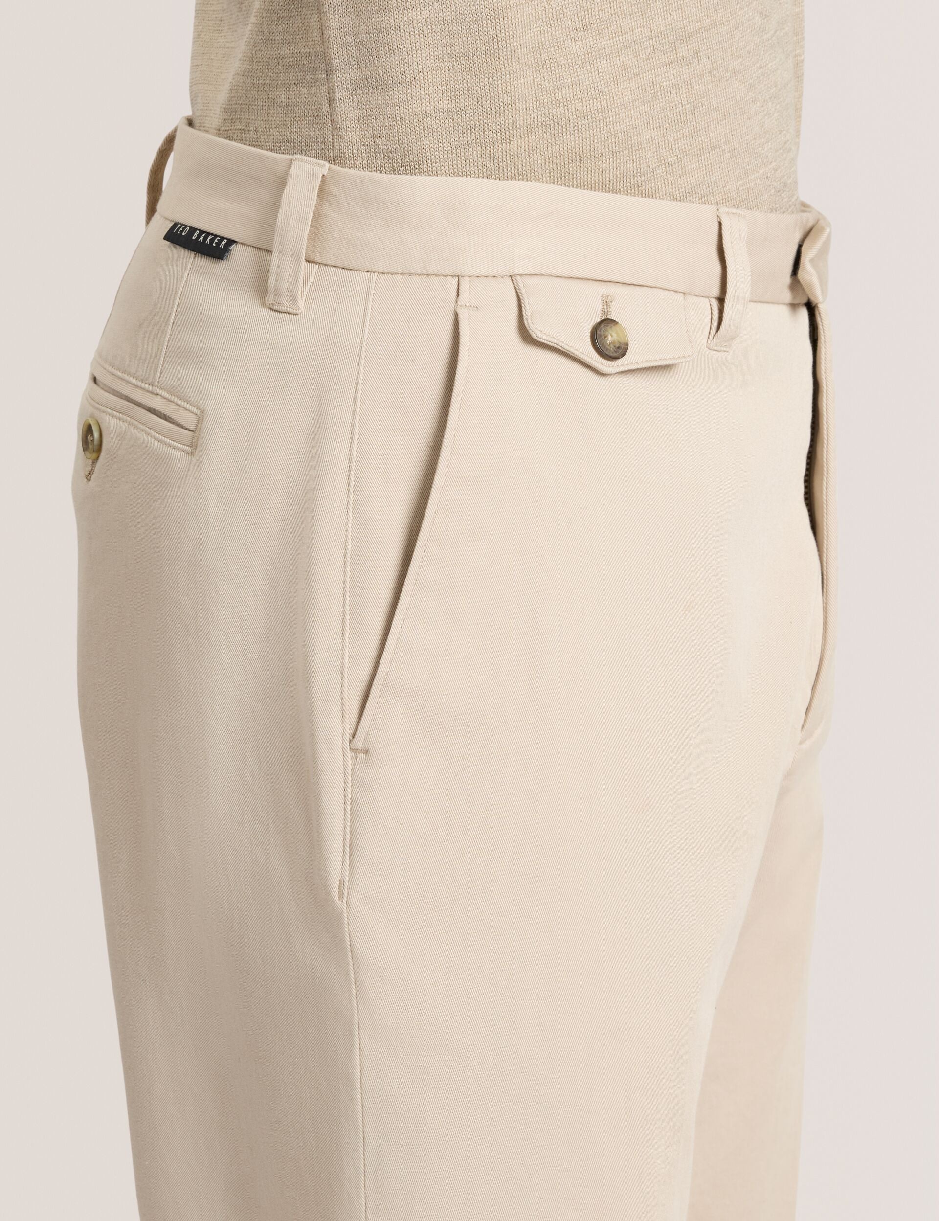 Men HEAVY TWILL CHINO - Oxford Tan - Ted Baker