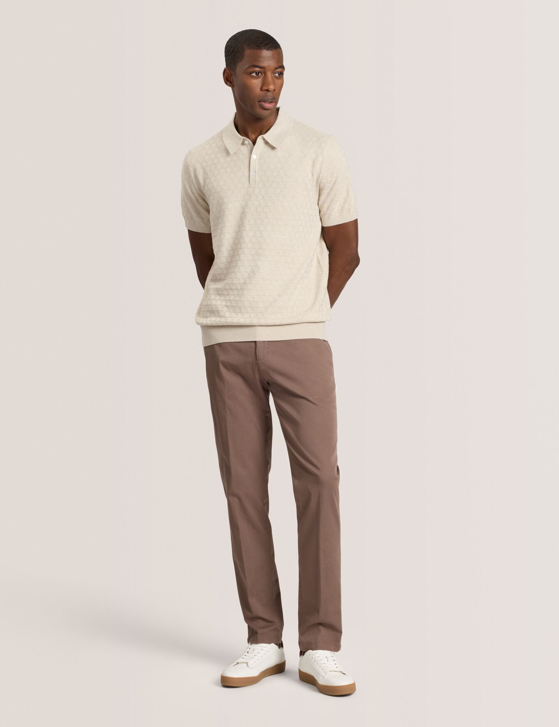 Men HEAVY TWILL CHINO - Coffee Liqueur - Ted Baker