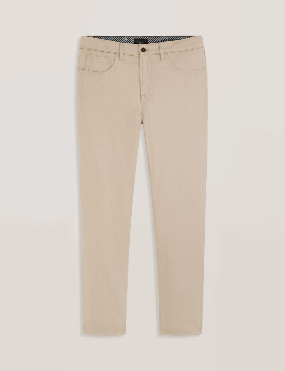 Men COMPACT HERRINGBONE TROUSERS - Crockery - Ted Baker