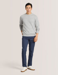 Men COMPACT HERRINGBONE TROUSERS - Blue Nights - Ted Baker