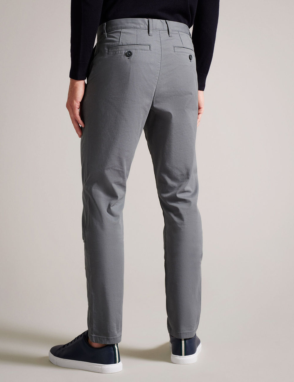 Men RYCE - Slim Fit Textured Cotton Blend Chinos - Ted Baker