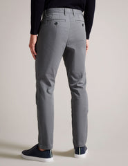 Men RYCE - Slim Fit Textured Cotton Blend Chinos - Ted Baker