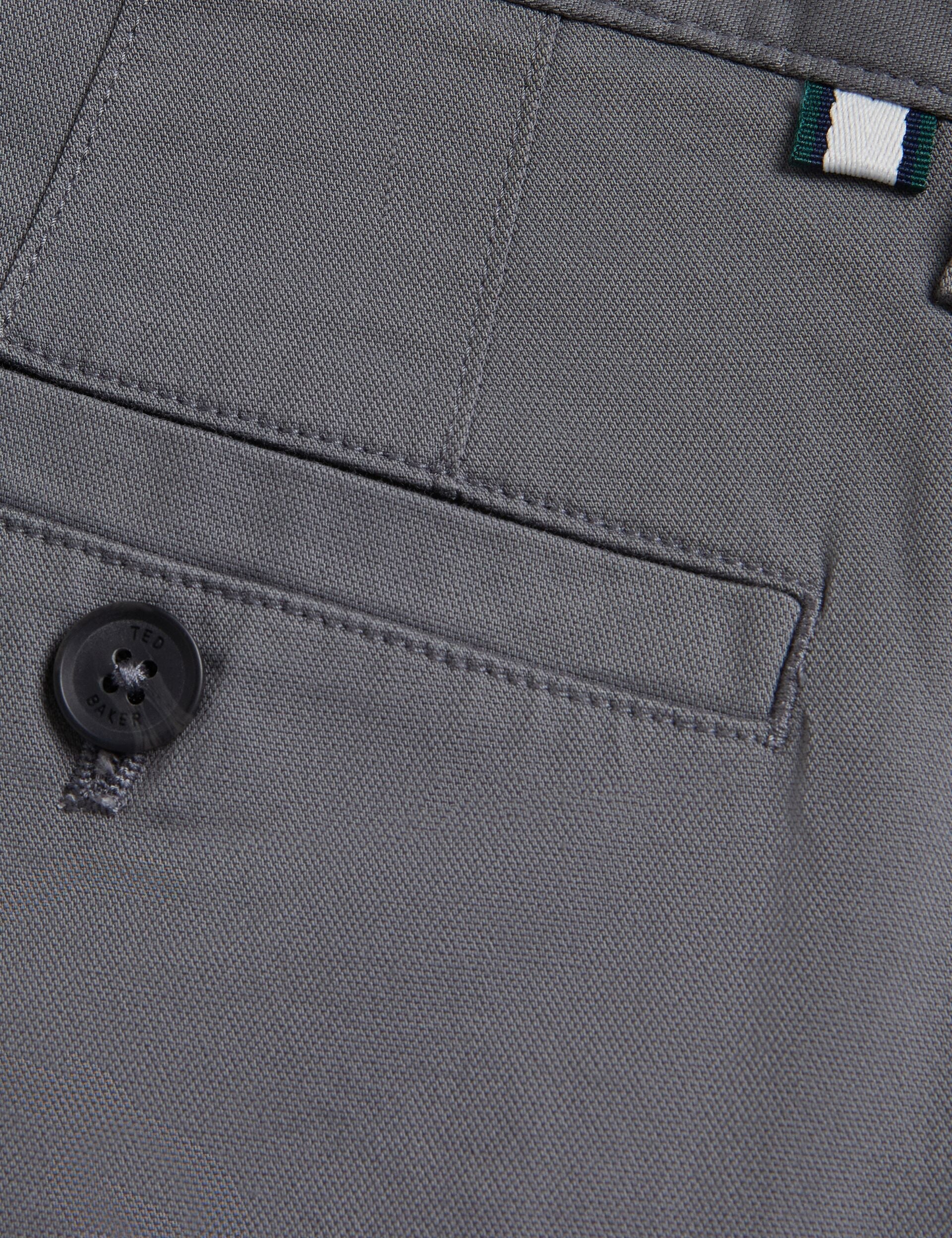 Men RYCE - Slim Fit Textured Cotton Blend Chinos - Ted Baker