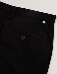 Men RYCE - Black Slim Fit Textured Cotton Blend Chinos - Ted Baker