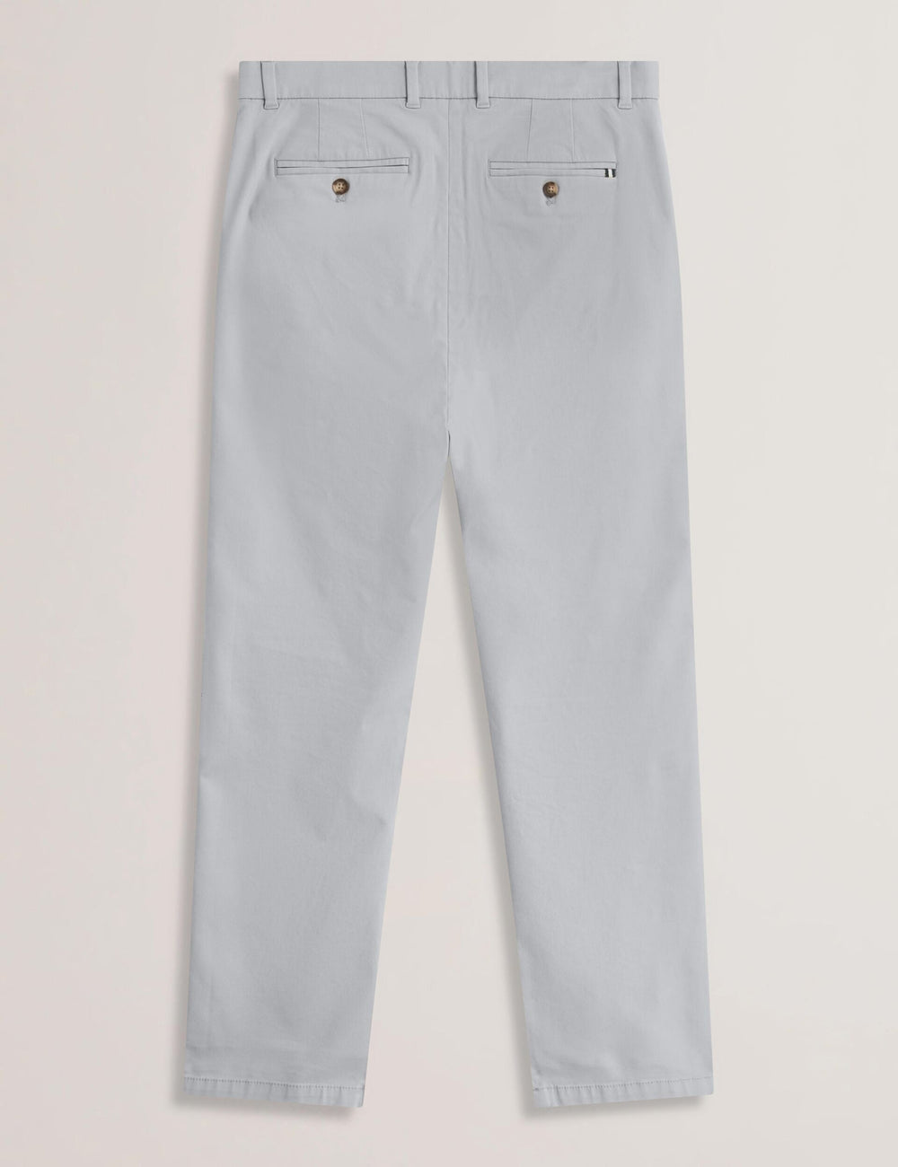 Men BATFORD - Grey Slim Fit Cotton Blend Chinos - Ted Baker