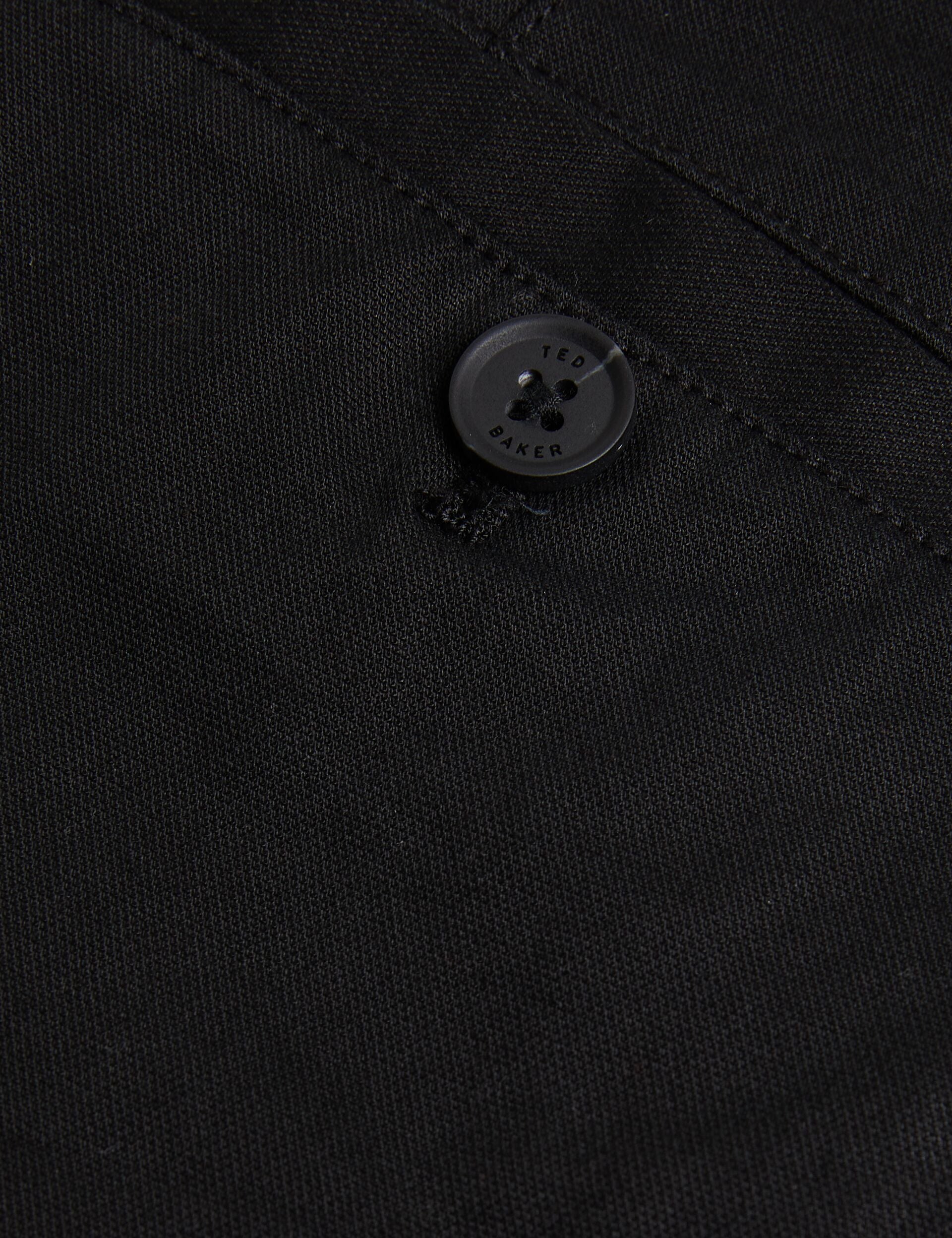 Men|Sale HAYBRN - Black Regular Fit Woven Texture Chinos - Ted Baker