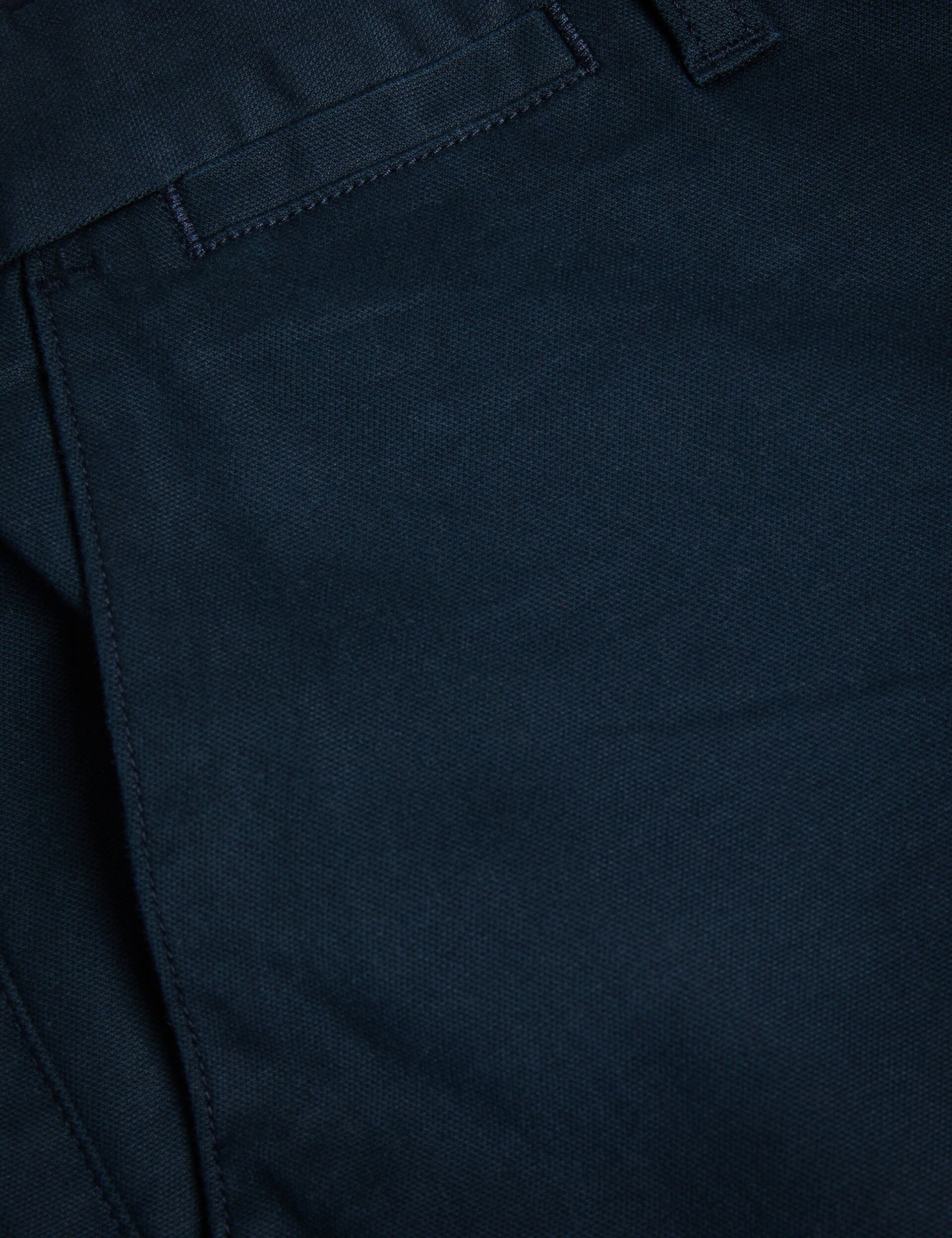 Men HAYBRN - Navy Regular Fit Woven Texture Chinos - Ted Baker