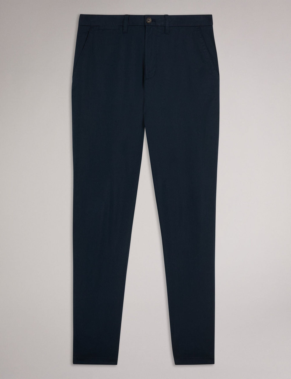 Men HAYBRN - Navy Regular Fit Woven Texture Chinos - Ted Baker