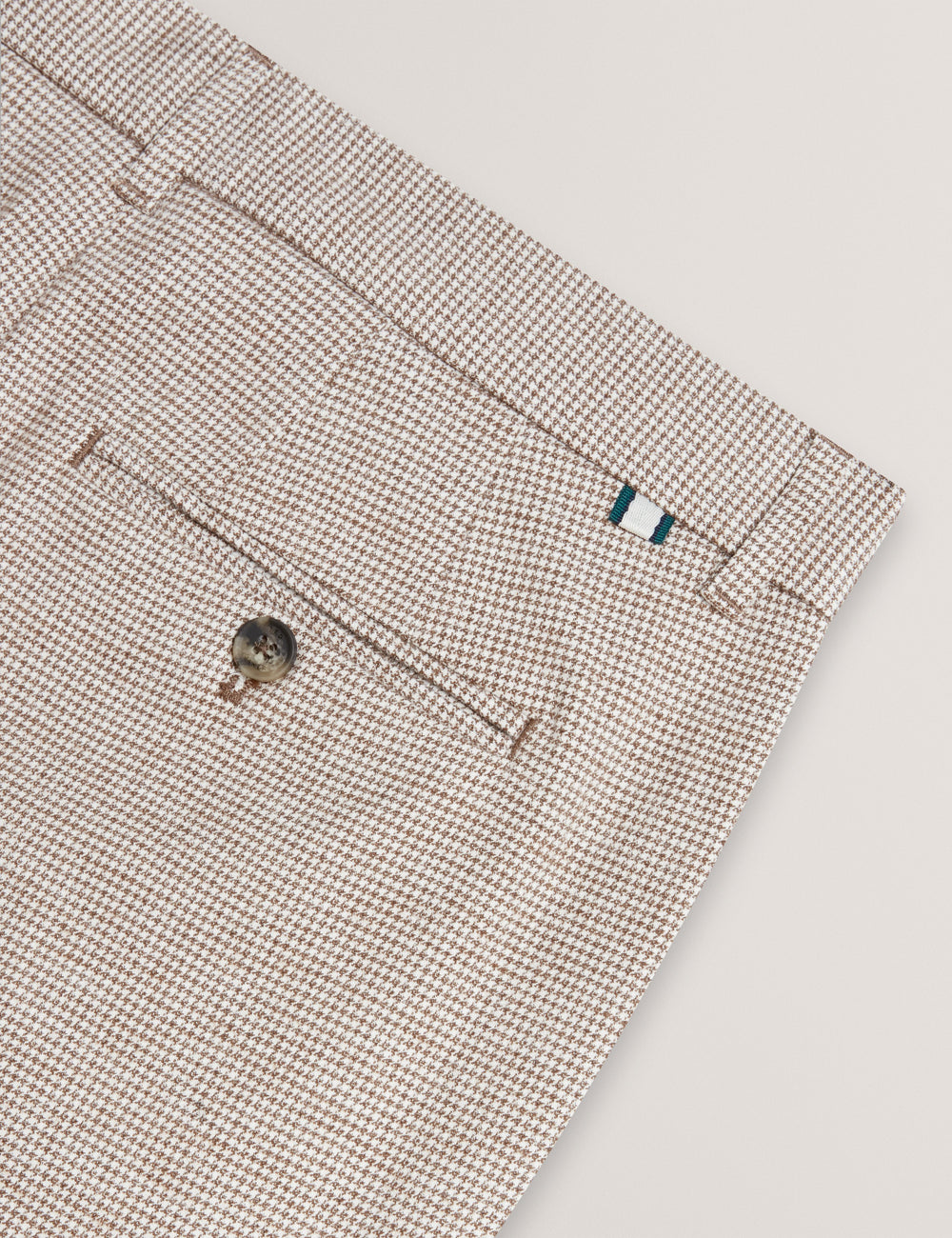 Men HANDLY - Micro Houndstooth Slim Fit Pants - Ted Baker