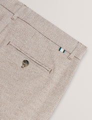 Men HANDLY - Micro Houndstooth Slim Fit Pants - Ted Baker