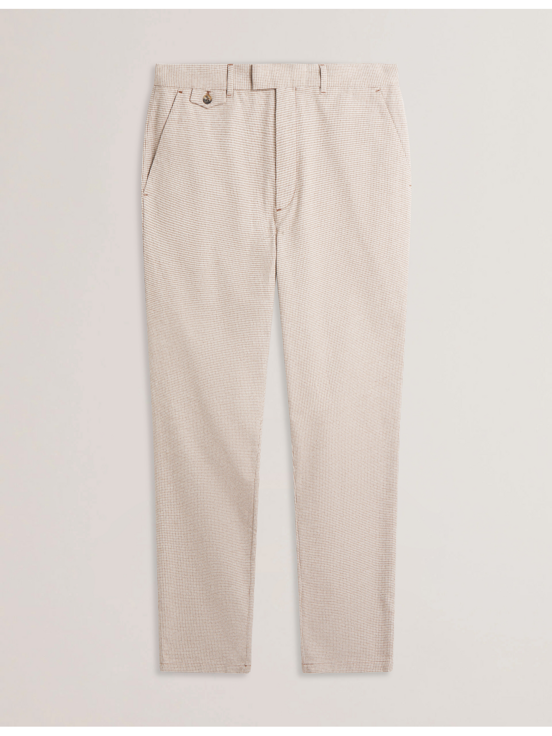 Men HANDLY - Micro Houndstooth Slim Fit Pants - Ted Baker