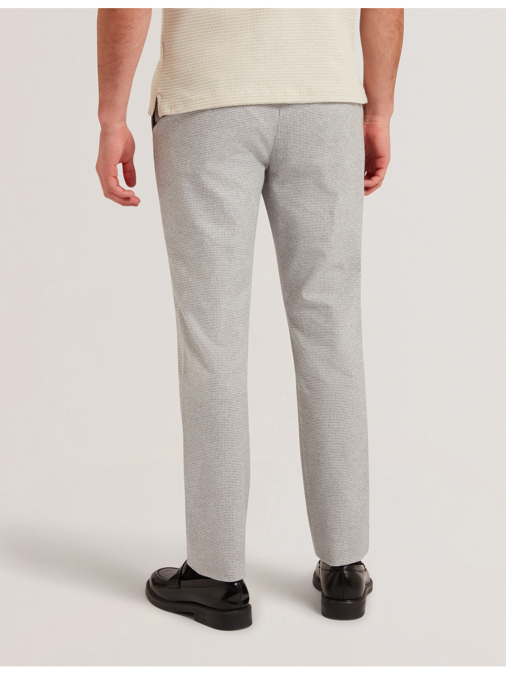 Men HANDLY - Micro Houndstooth Slim Fit Pants - Ted Baker
