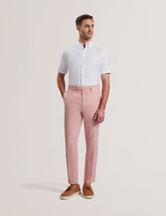 Men|Sale KENLEYT - Pink Linen Cotton Woven Dress Pants - Ted Baker