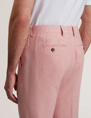 Men|Sale KENLEYT - Pink Linen Cotton Woven Dress Pants - Ted Baker