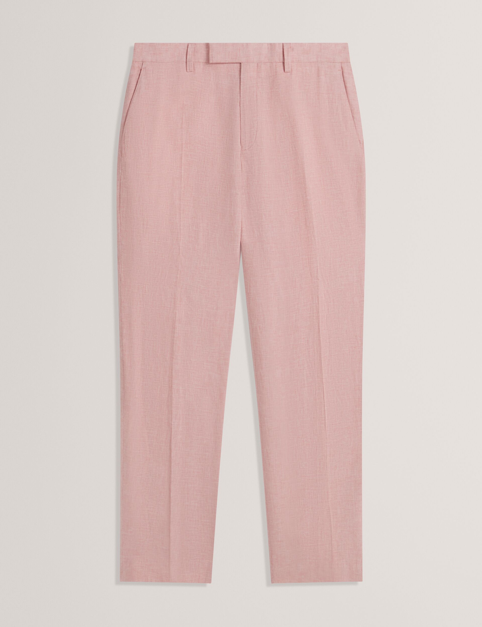 Men|Sale KENLEYT - Pink Linen Cotton Woven Dress Pants - Ted Baker