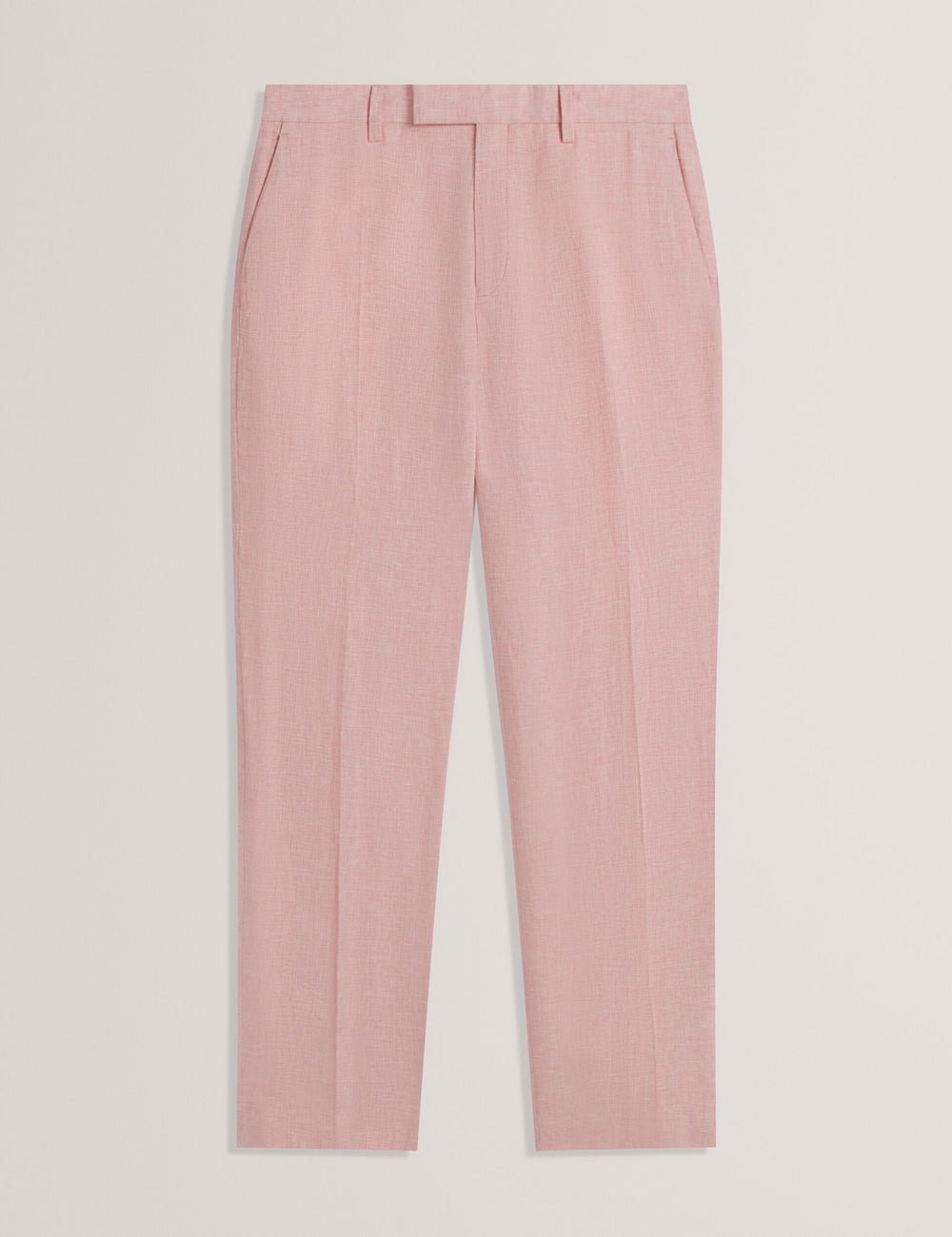 Men|Sale KENLEYT - Pink Linen Cotton Woven Dress Pants - Ted Baker