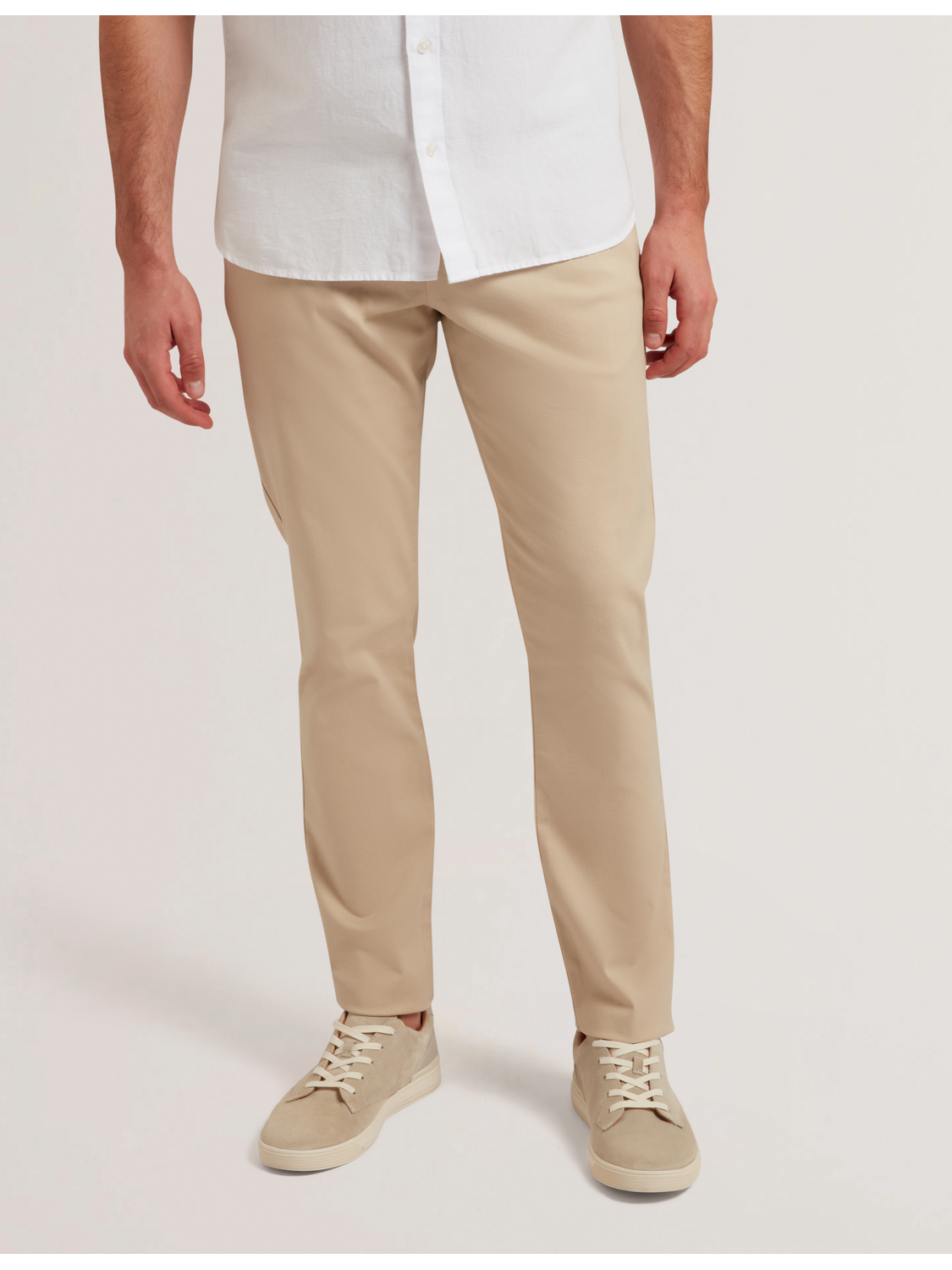 Men|Sale BATFORD - Tan Slim Fit Cotton Blend Chinos - Ted Baker