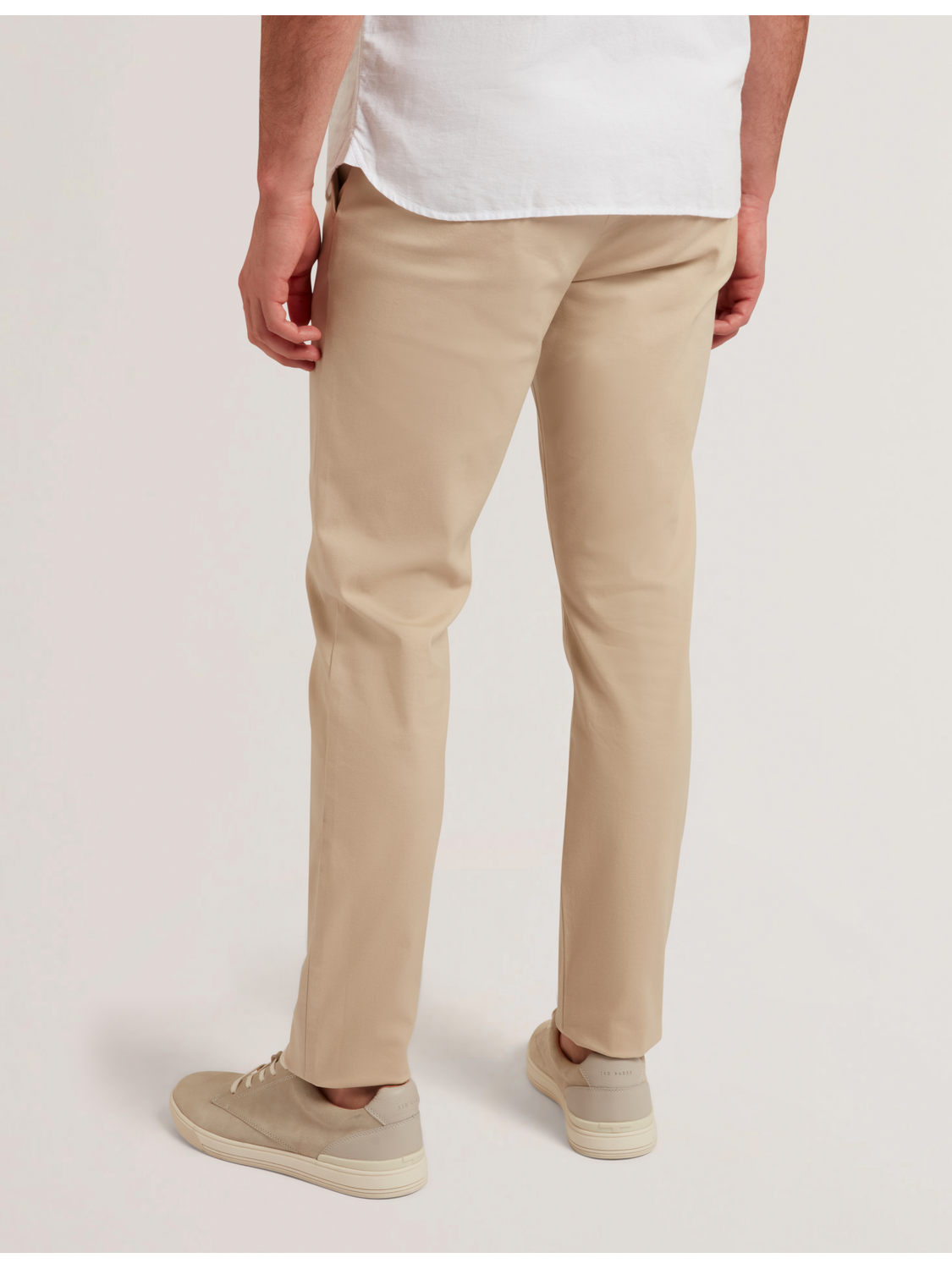 Men|Sale BATFORD - Tan Slim Fit Cotton Blend Chinos - Ted Baker