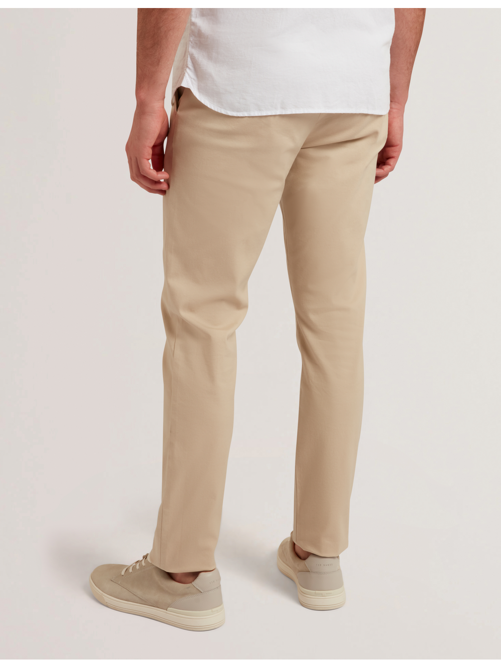 Men|Sale BATFORD - Tan Slim Fit Cotton Blend Chinos - Ted Baker
