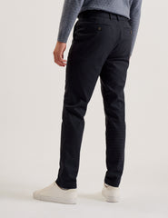 Men NOUNDS - Navy Puppytooth Check Slim Fit Pants - Ted Baker