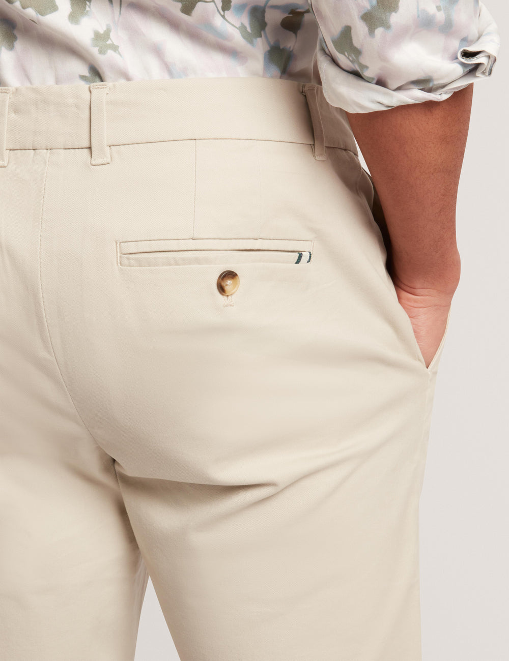 Men BATFORD - Slim Fit Cotton Blend Chinos - Ted Baker