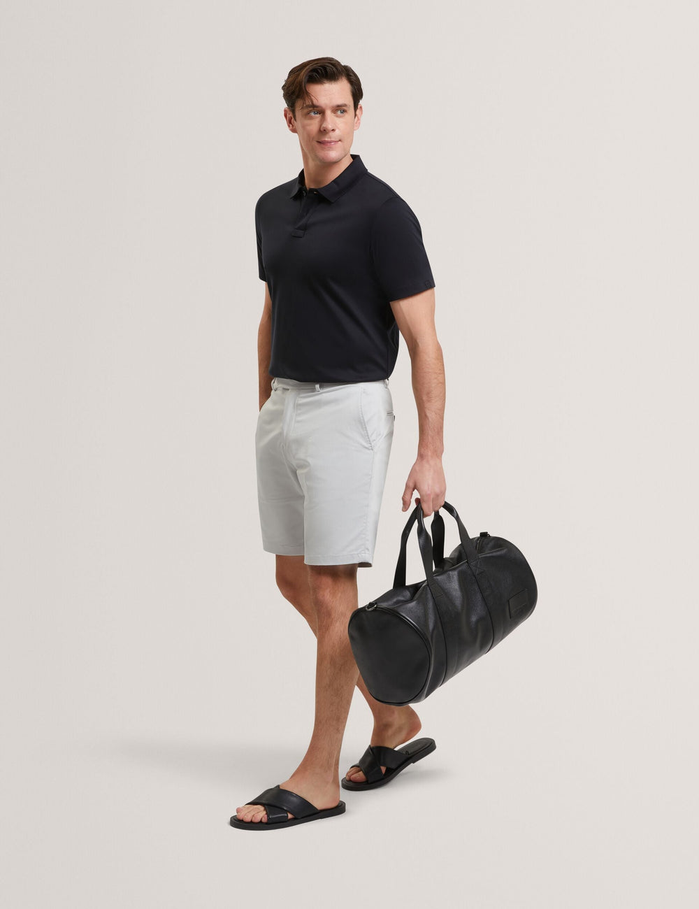 Men LOWETON - Slim Leg Stretch Cotton Chino Shorts - Ted Baker