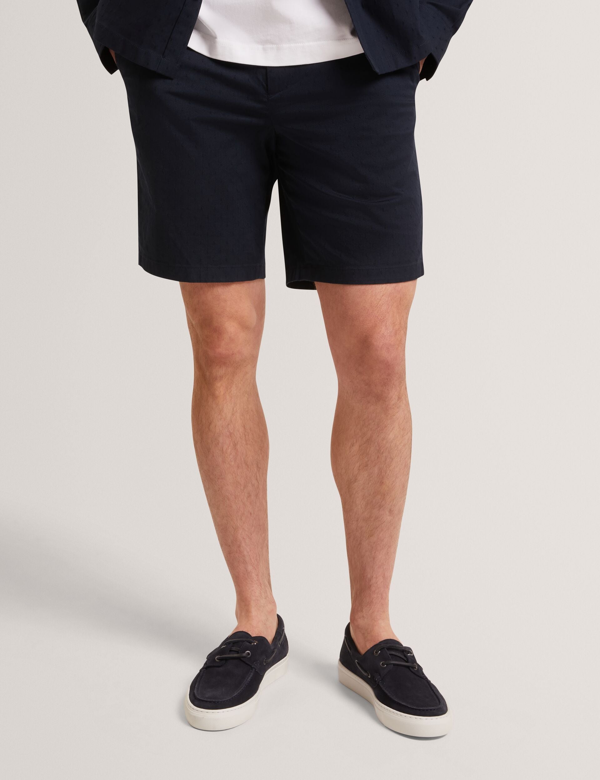 Men ILARIO - Slim Textured Chino Short - Ted Baker
