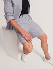 Men GIVRAN Slim Fit Linen Blend Tailored Shorts - Ted Baker