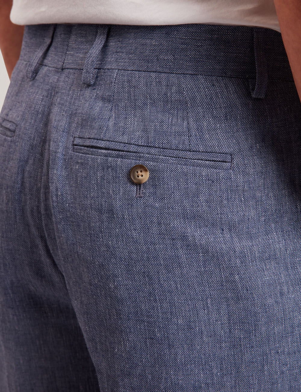 Men GIVRAN Slim Fit Linen Blend Tailored Shorts - Ted Baker