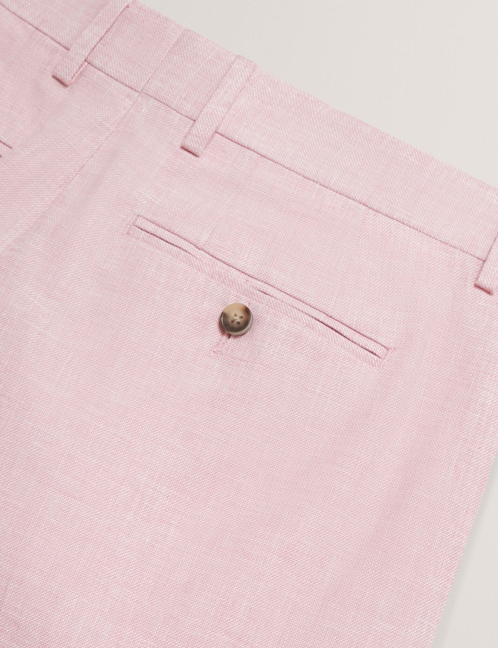 Men GIVRAN Slim Fit Linen Blend Tailored Shorts - Ted Baker
