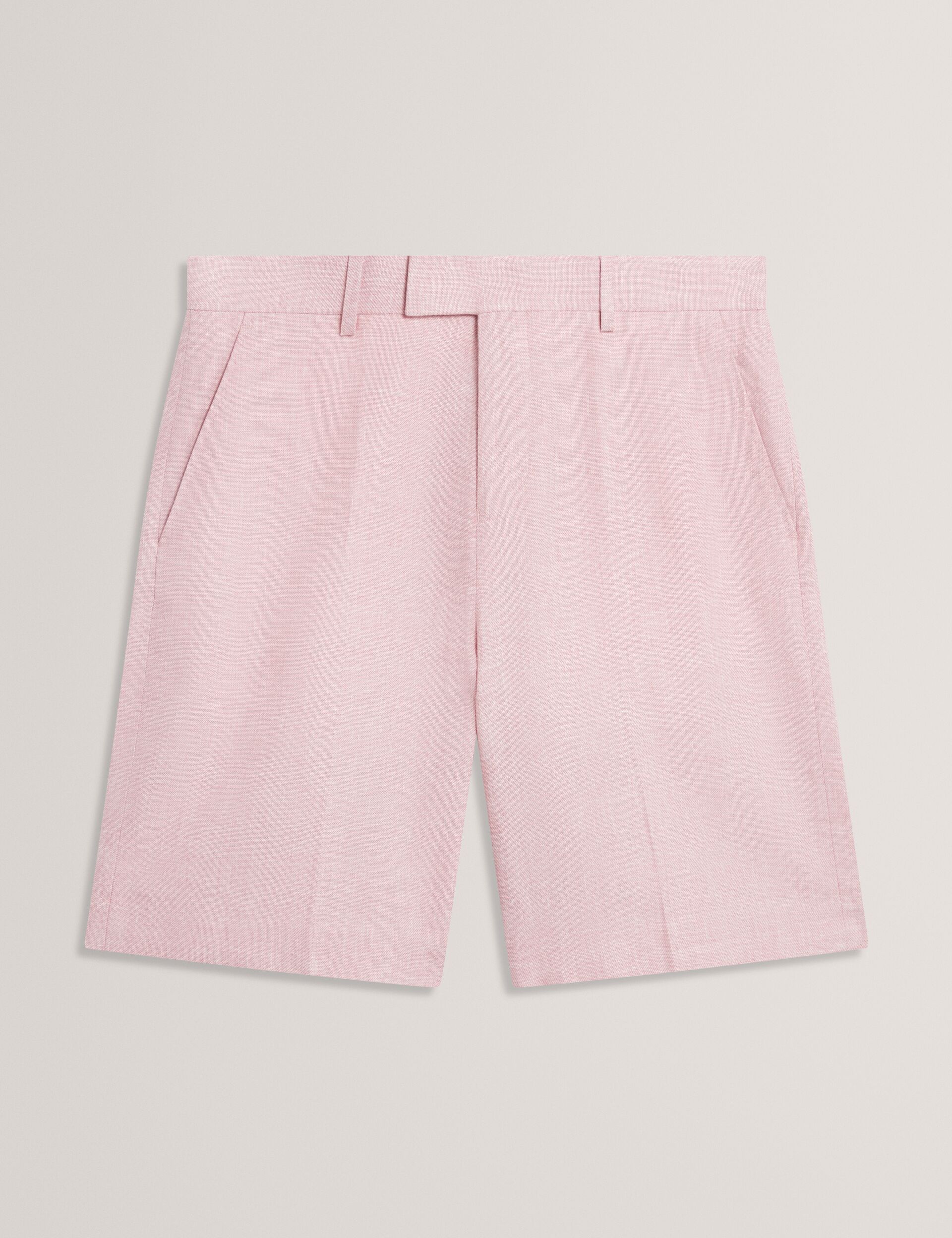 Men GIVRAN Slim Fit Linen Blend Tailored Shorts - Ted Baker