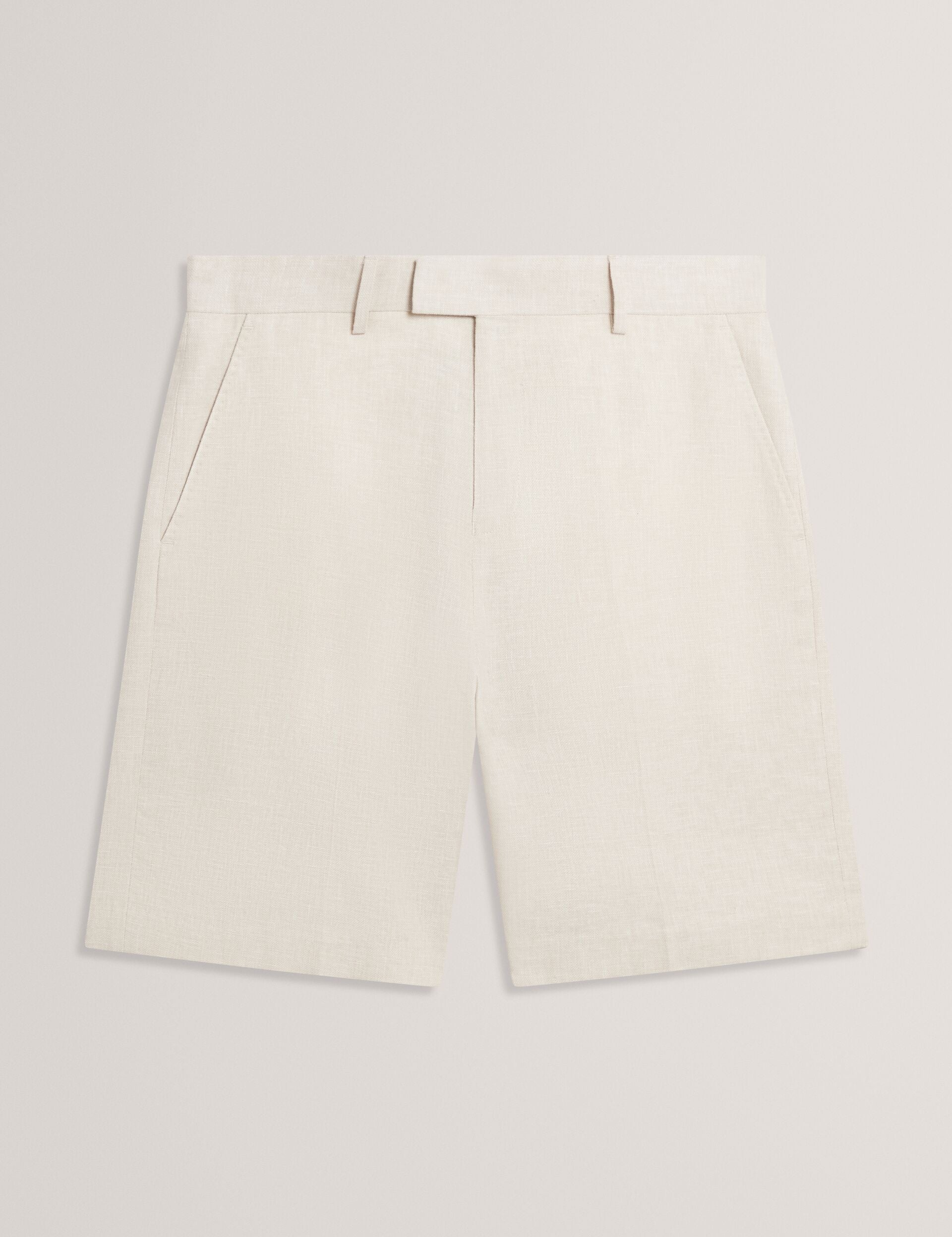 Men GIVRAN Slim Fit Linen Blend Tailored Shorts - Ted Baker