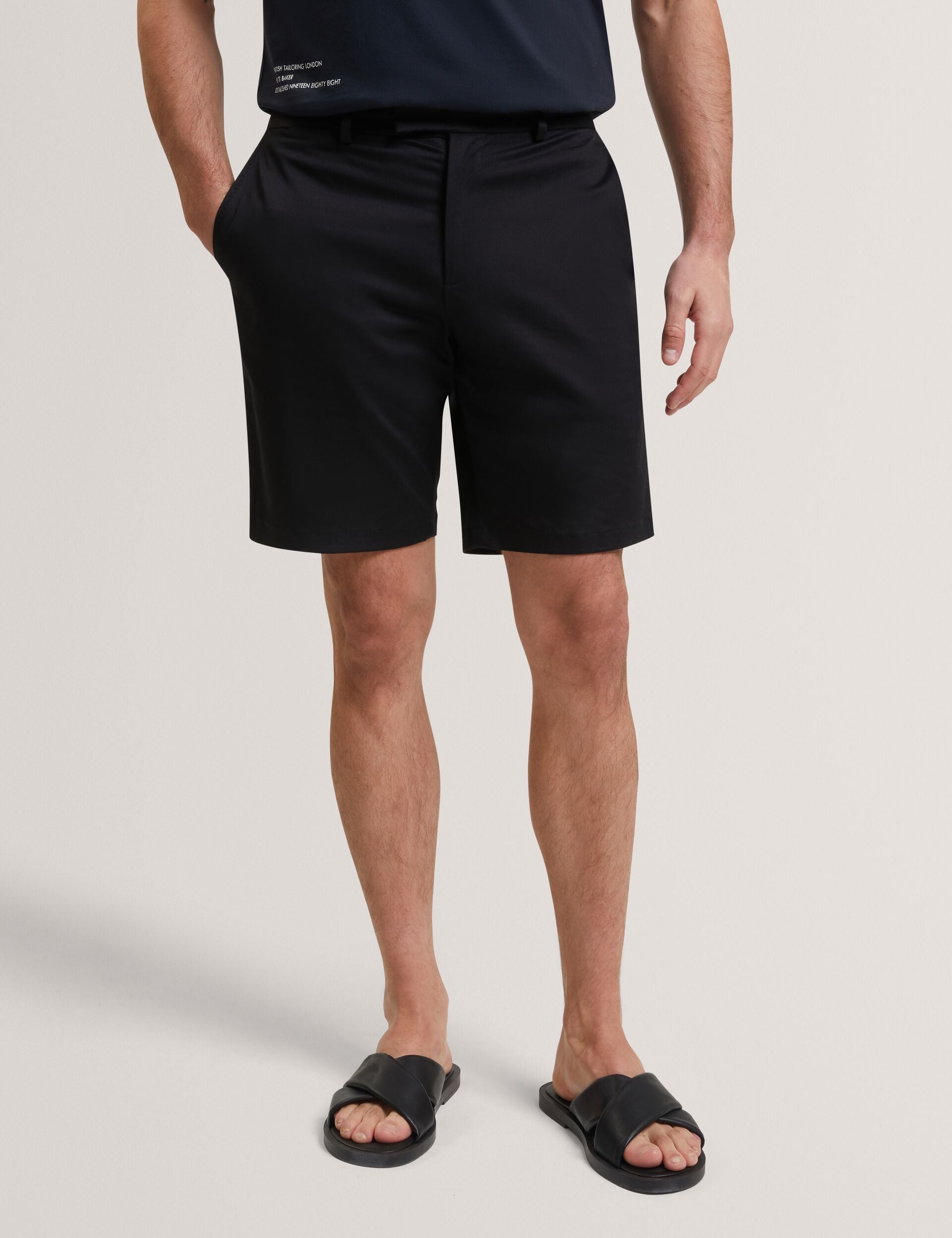 Men LOWETON Slim Leg Stretch Cotton Chino Shorts - Ted Baker