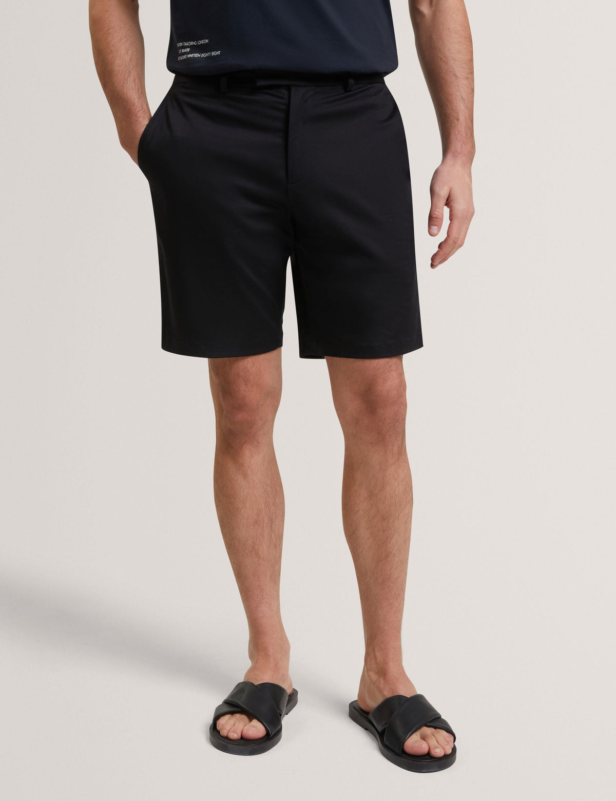 Men LOWETON Slim Leg Stretch Cotton Chino Shorts - Ted Baker