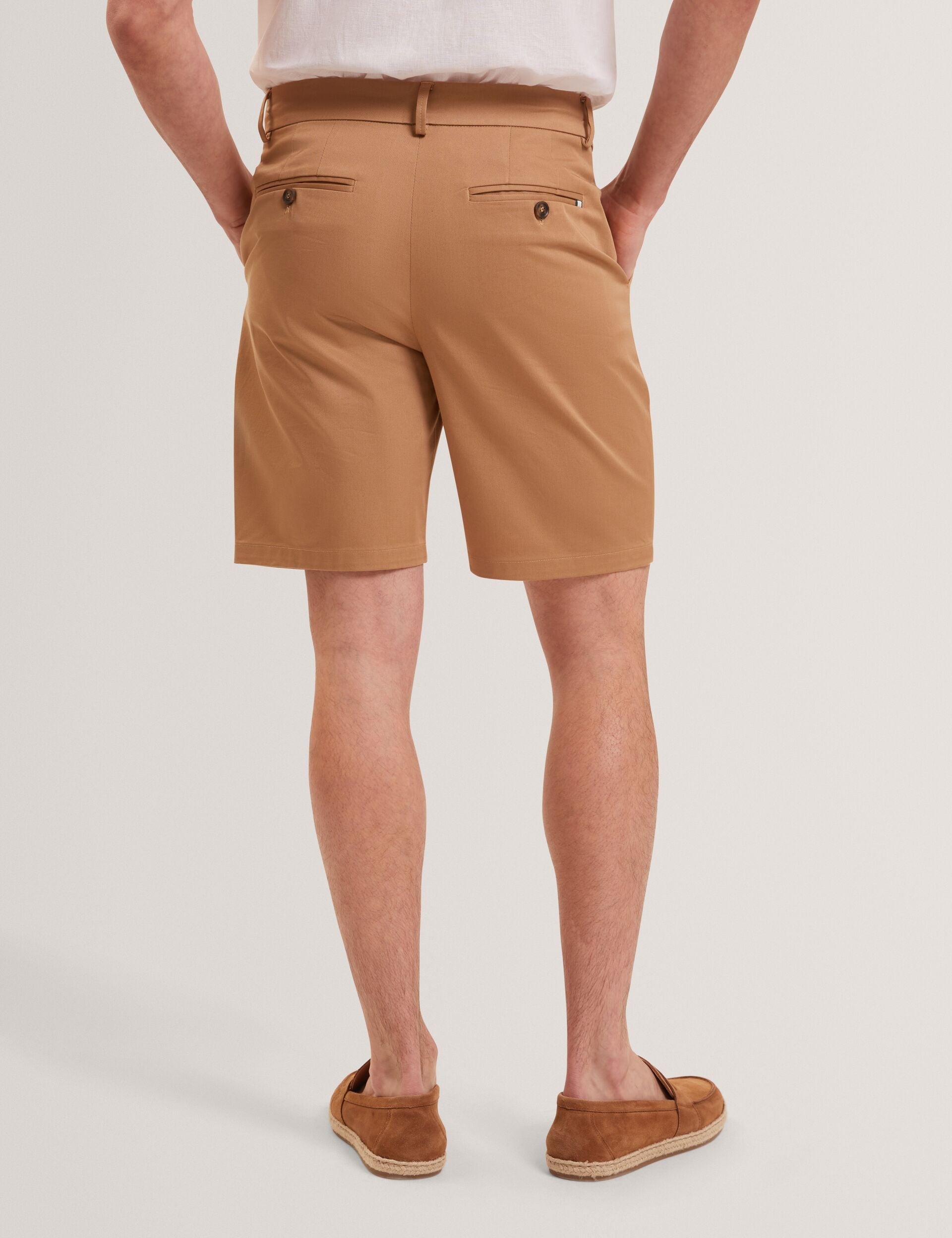 Men LOWETON Slim Leg Stretch Cotton Chino Shorts - Ted Baker