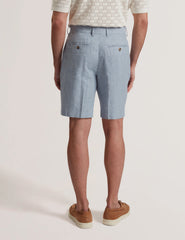 Men|Sale KENLEYS - Navy Linen Cotton Woven Tailored Shorts - Ted Baker