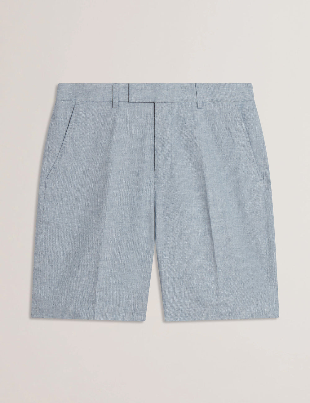 Men|Sale KENLEYS - Navy Linen Cotton Woven Tailored Shorts - Ted Baker