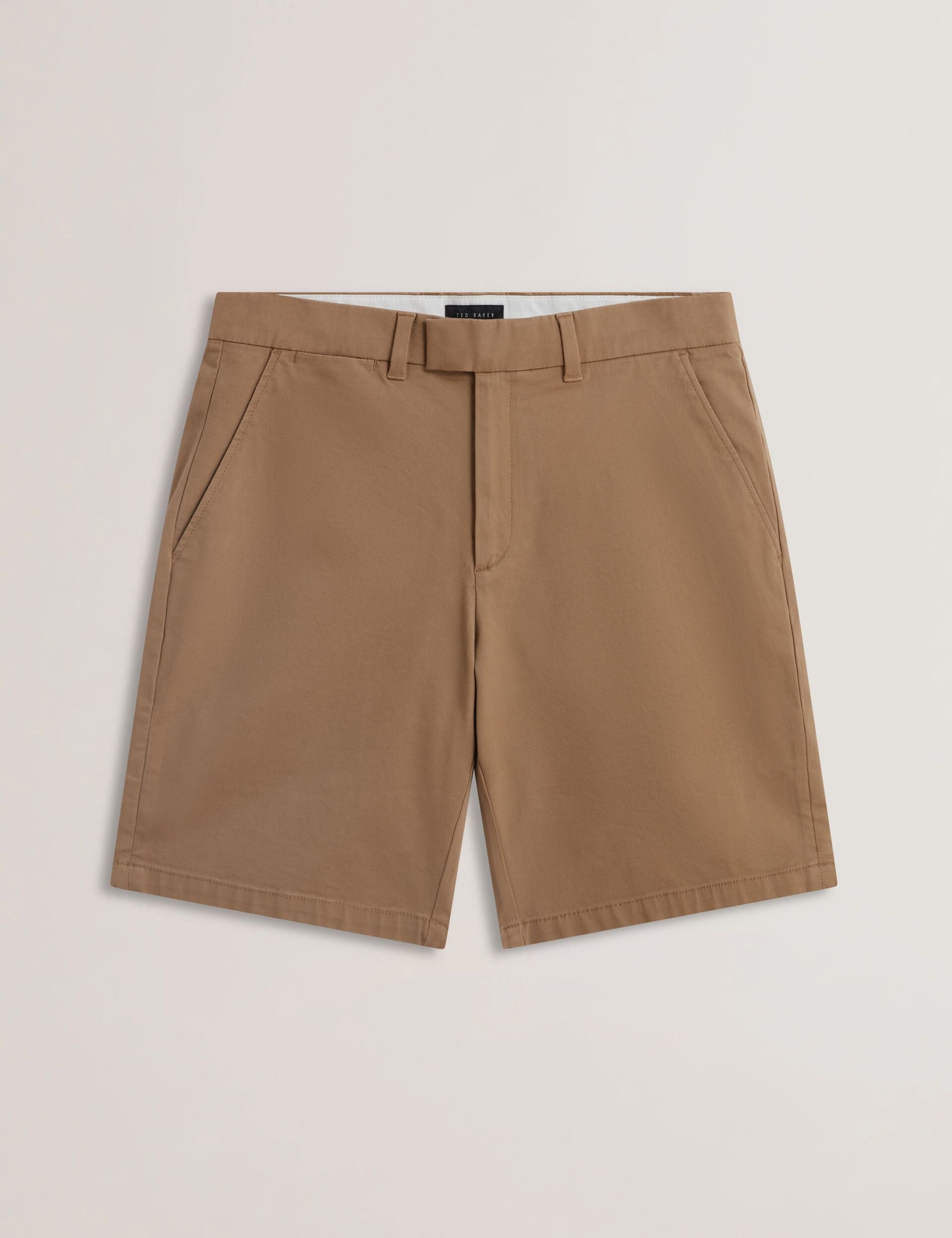 Men BARNHAM - Regular Fit Cotton Blend Chino Shorts - Ted Baker