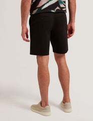 Men BARNHAM - Black Cotton Blend Chino Shorts - Ted Baker