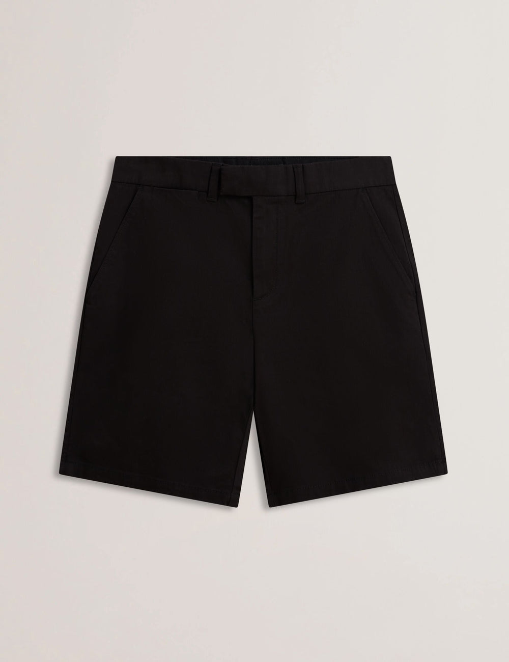 Men BARNHAM - Black Cotton Blend Chino Shorts - Ted Baker