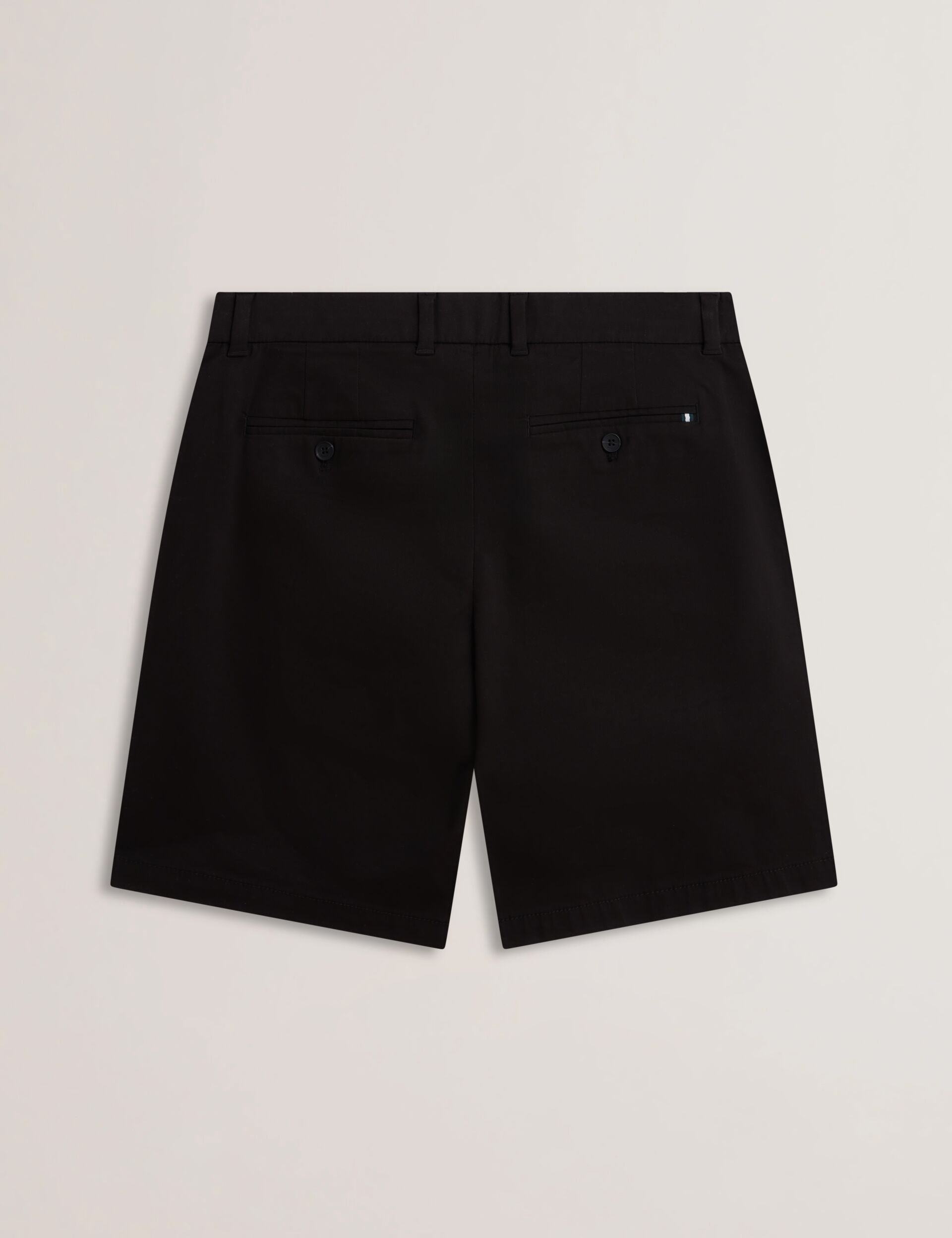 Men BARNHAM - Black Cotton Blend Chino Shorts - Ted Baker