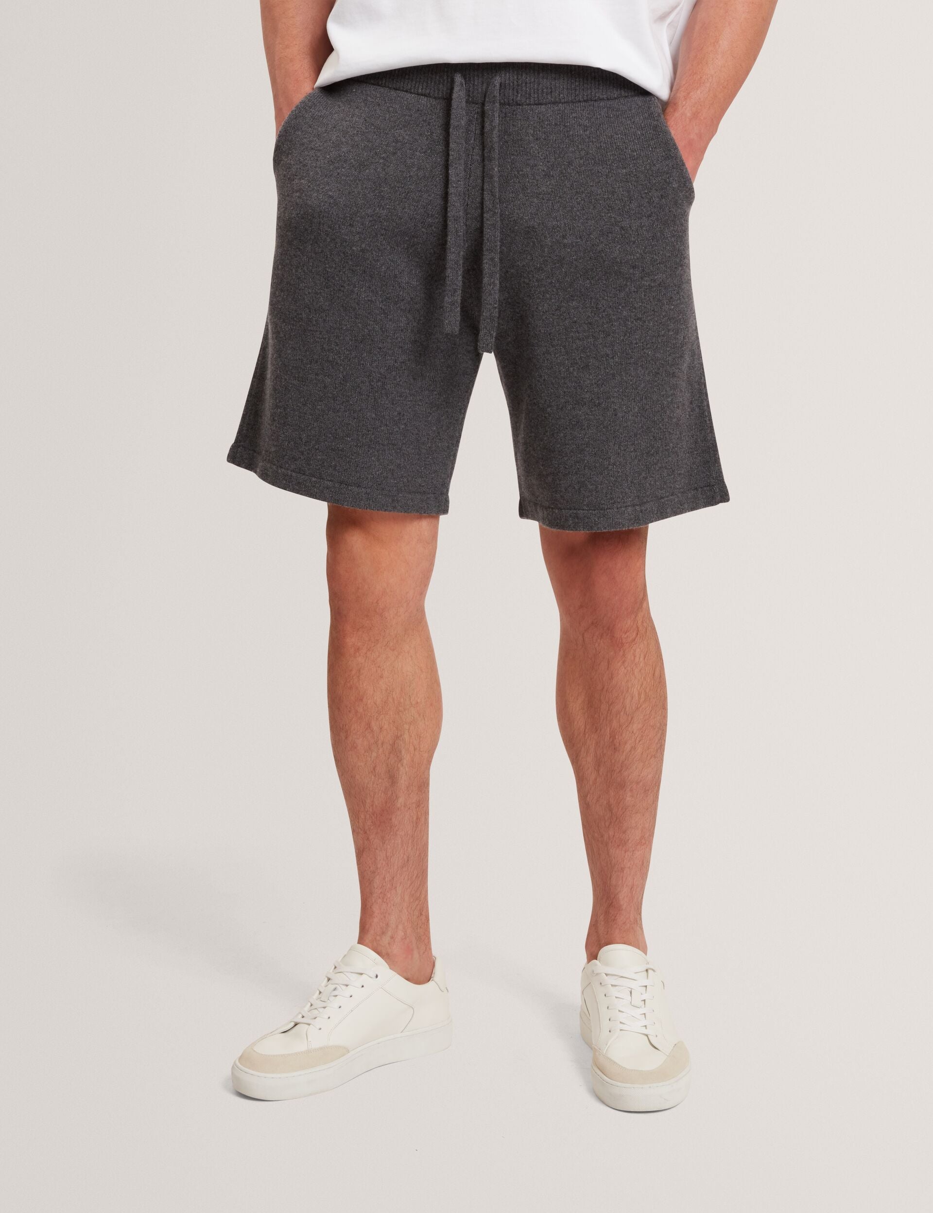 Men OWAINE Wool Knit Straight Leg Shorts - Ted Baker