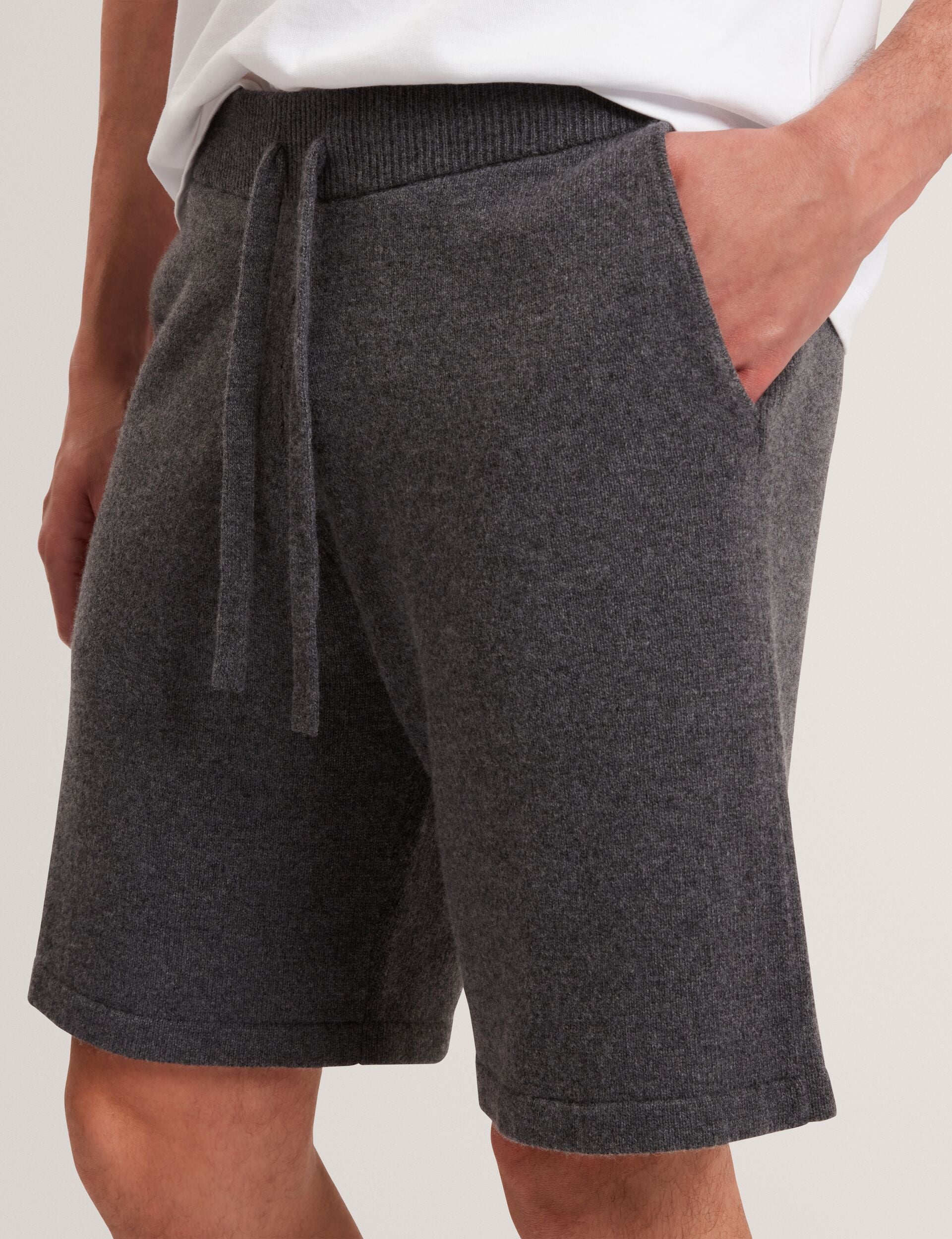 Men OWAINE Wool Knit Straight Leg Shorts - Ted Baker